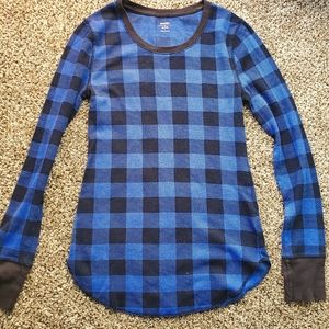 Old Navy blue thermal